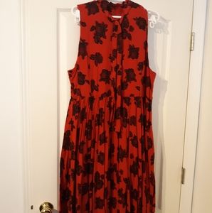 Torrid Retro Chic Red Rose Dress